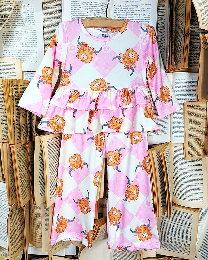 Miss Priss Highland Cow Set