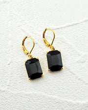 Mini Brittany Black Earrings