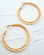 Heirloom Pearl Large Hoops