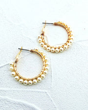Heirloom Pearl Small Hoops