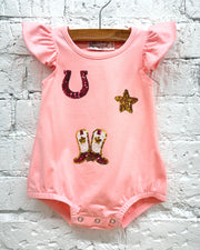 Wild West Sequin Baby Romper
