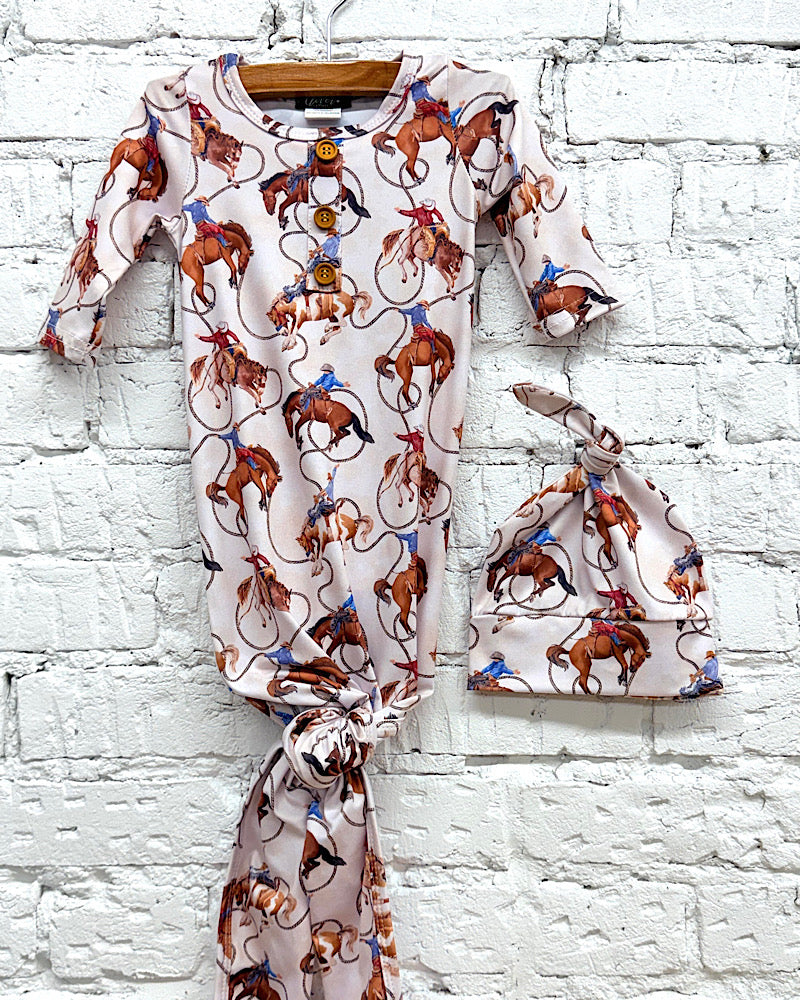 Rodeo Rider Knotted Gown