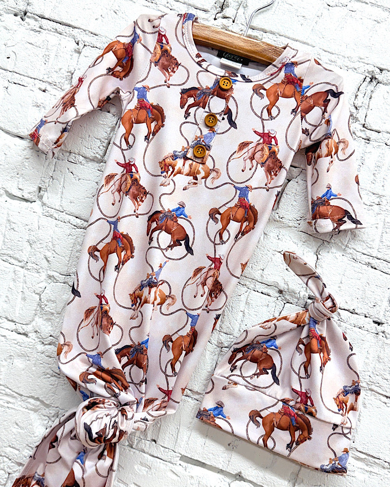 Rodeo Rider Knotted Gown