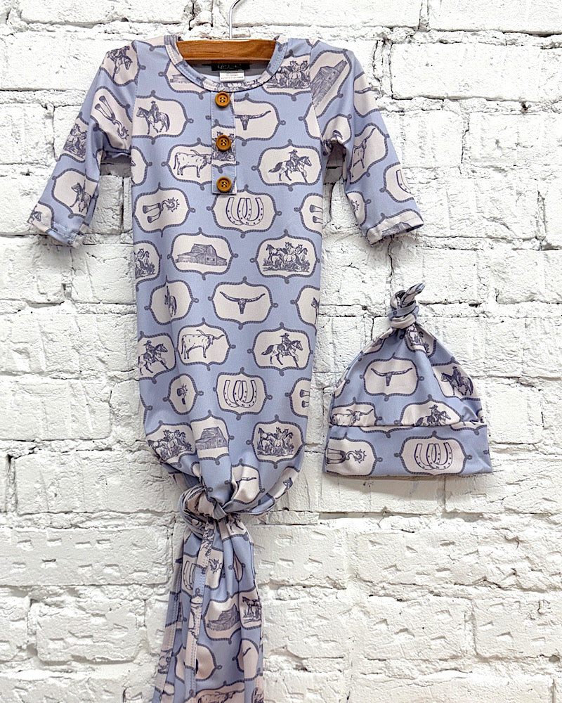 Cowpoke Knotted Gown
