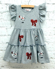 Little Miss Hen Sequins Dress