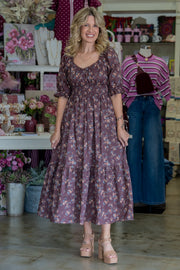 Autumn Fields Brown Dress