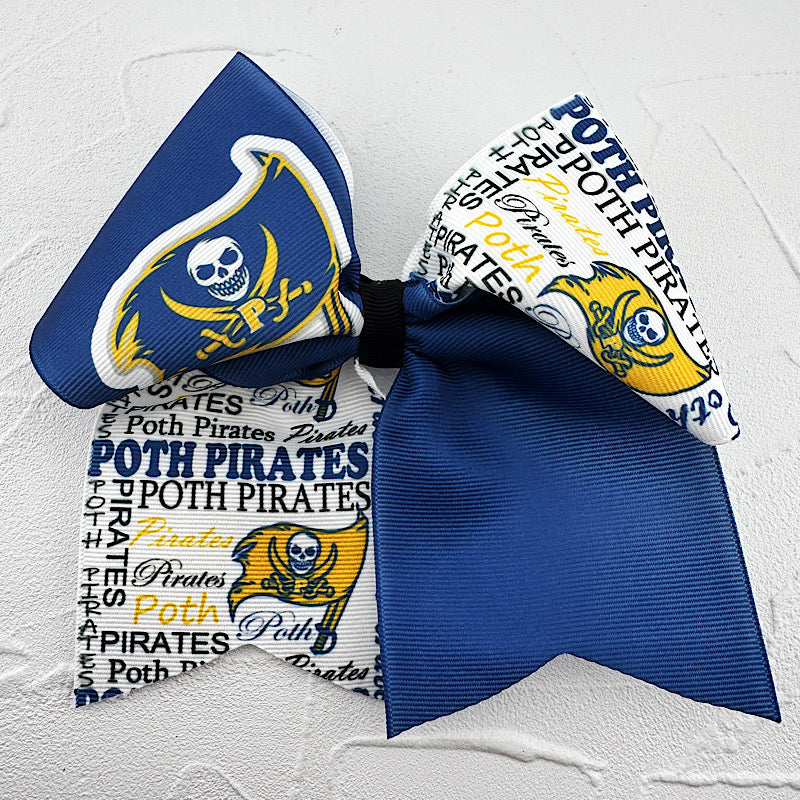 Poth Pirates Cheer Bow