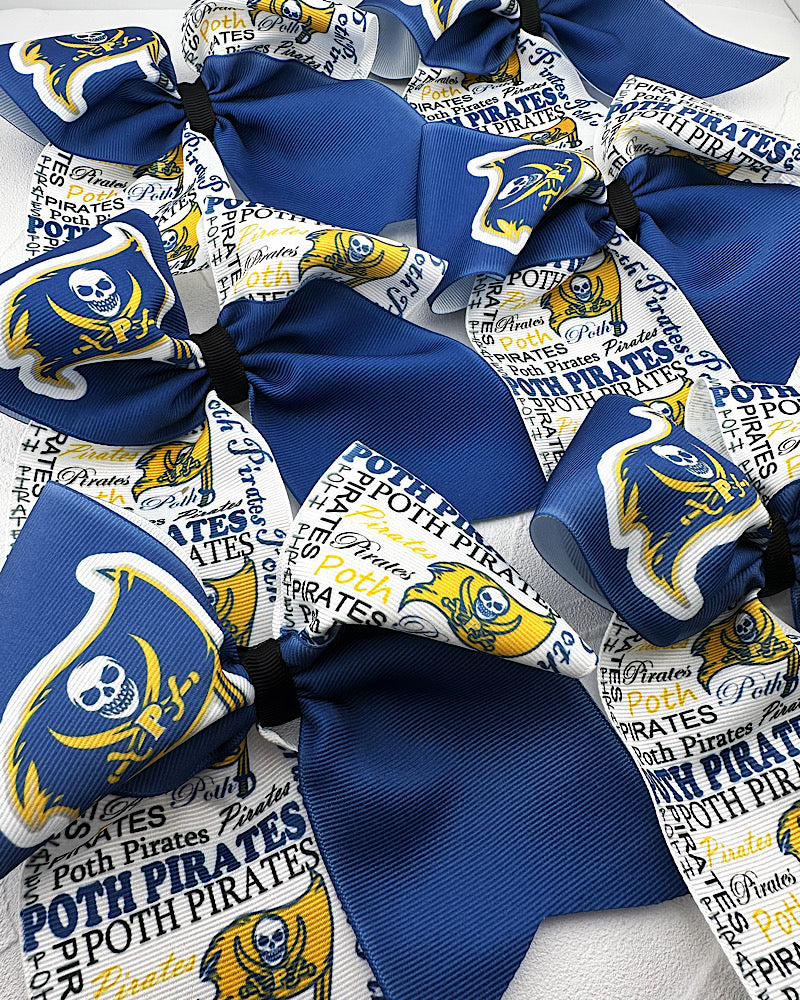 Poth Pirates Cheer Bow