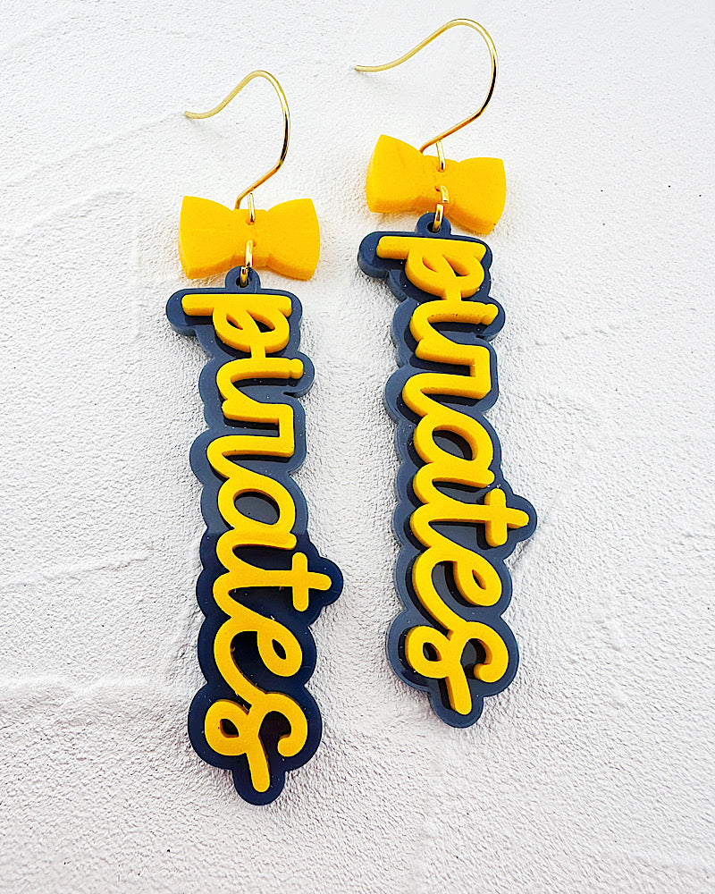 Pirates Bow Stacked Earrings