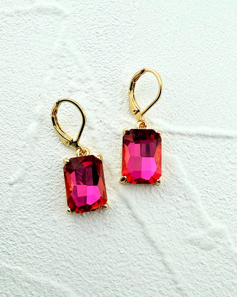 Mini Brittany Hot Pink Earrings
