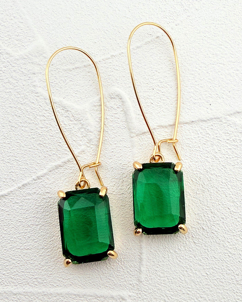 Brittany Emerald Earrings