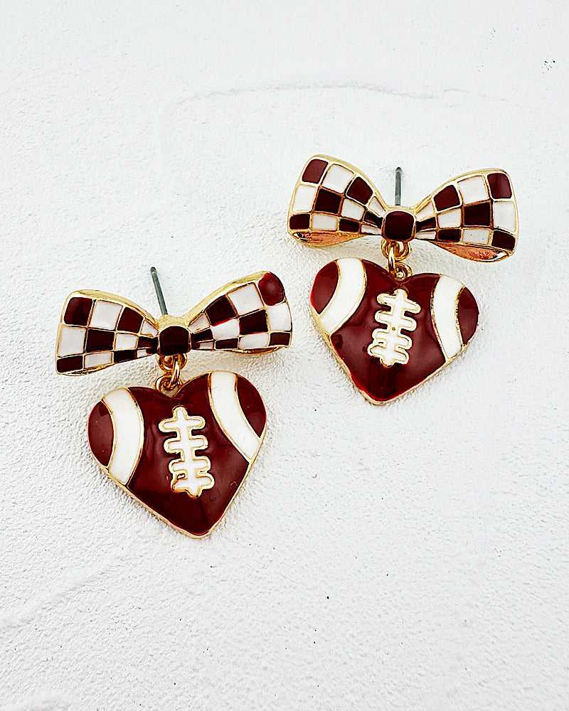 Loud & Proud Football Earrings