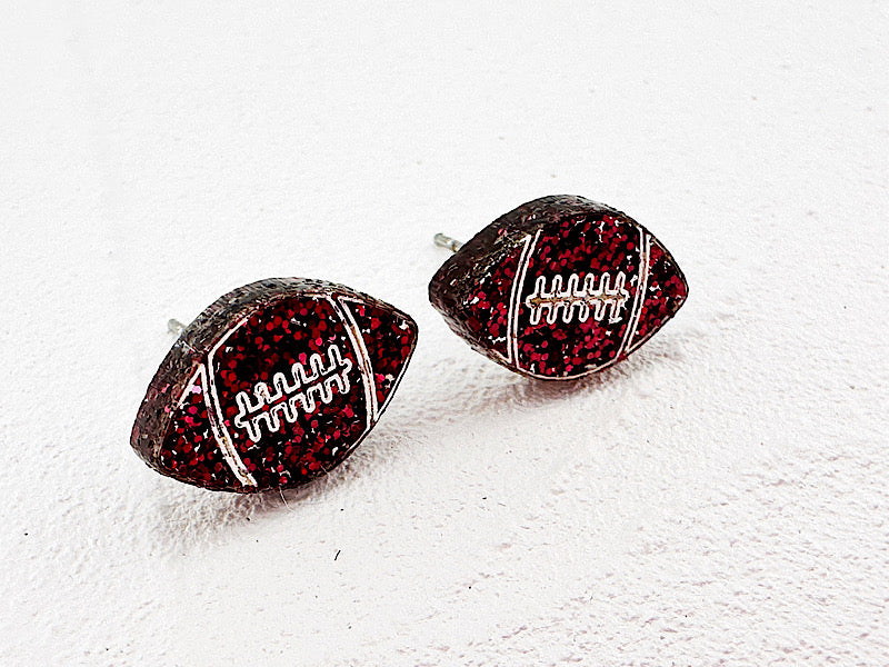 Maroon Spirit Football Studs