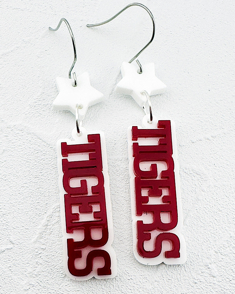 TIGERS Star Stacked Earrings