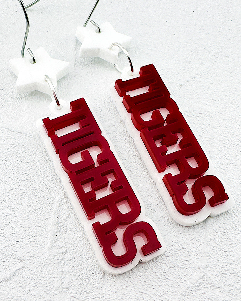 TIGERS Star Stacked Earrings