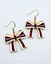 Game On Bow Earrings