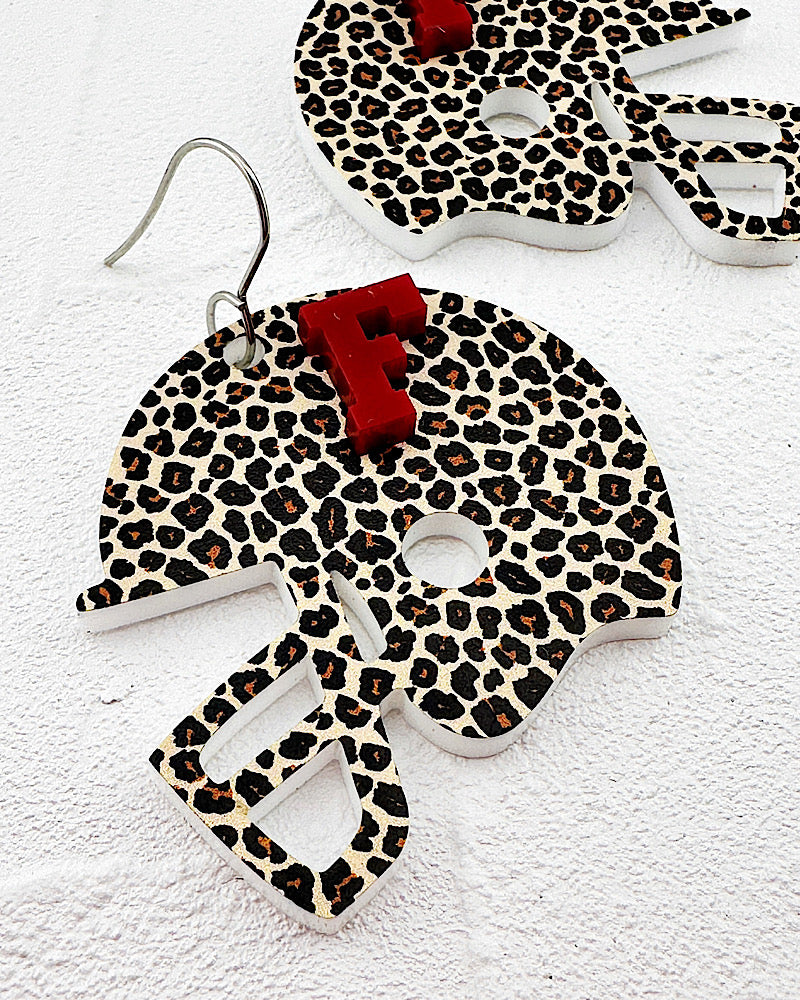 Leopard Helmet Earrings