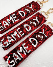 Maroon Gameday Wristlet Keychain