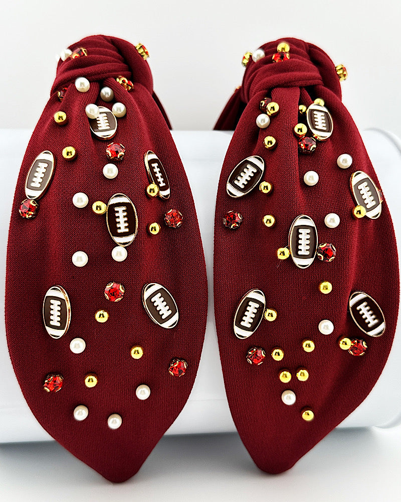 Maroon Football Headband