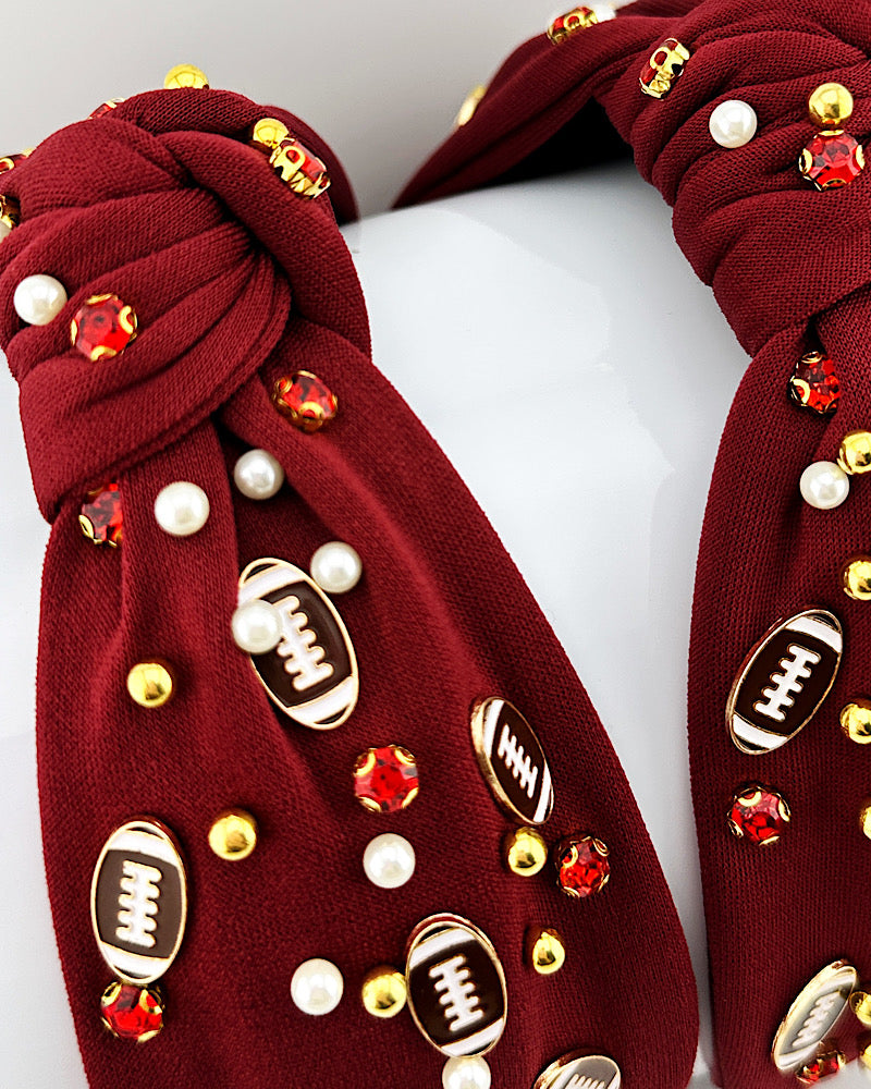 Maroon Football Headband