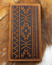 Nocona Embossed Southwest Rodeo Wallet