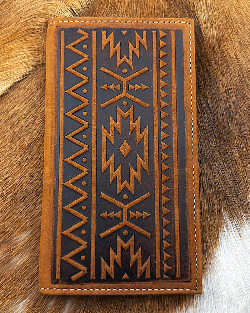 Nocona Embossed Southwest Rodeo Wallet