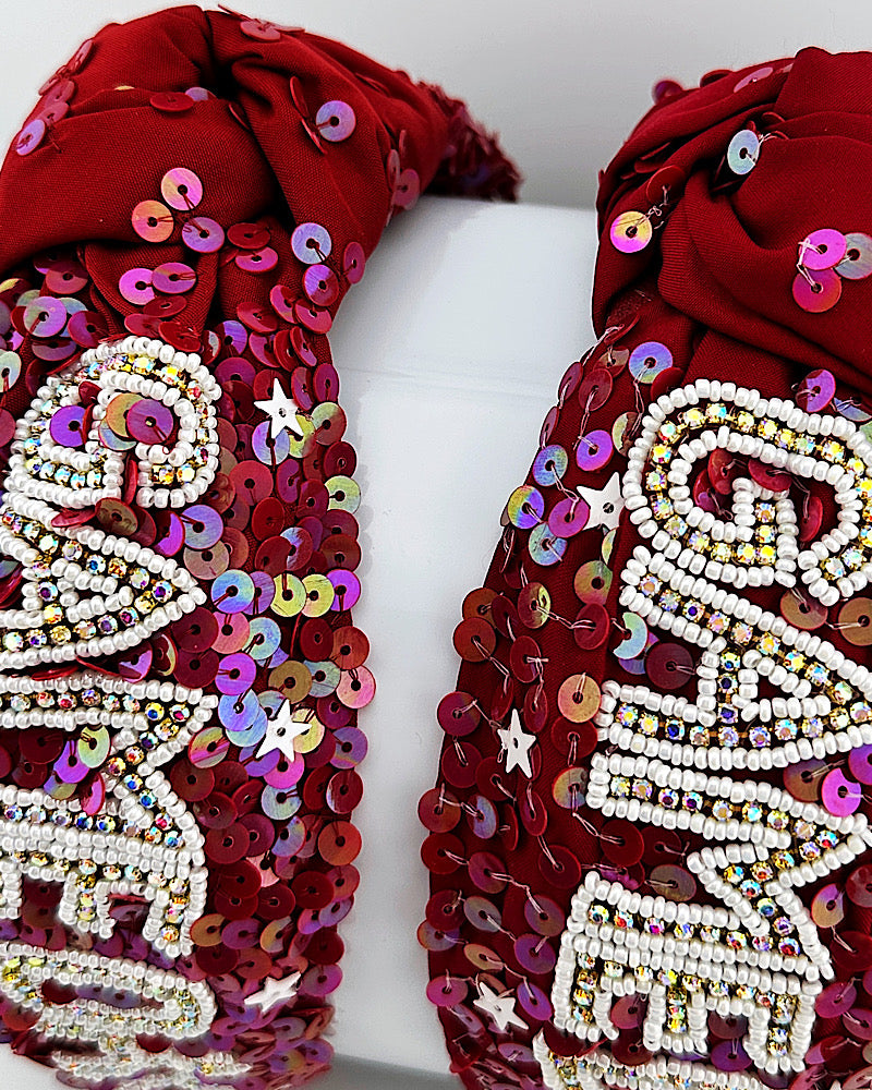 Maroon GAMEDAY Headband