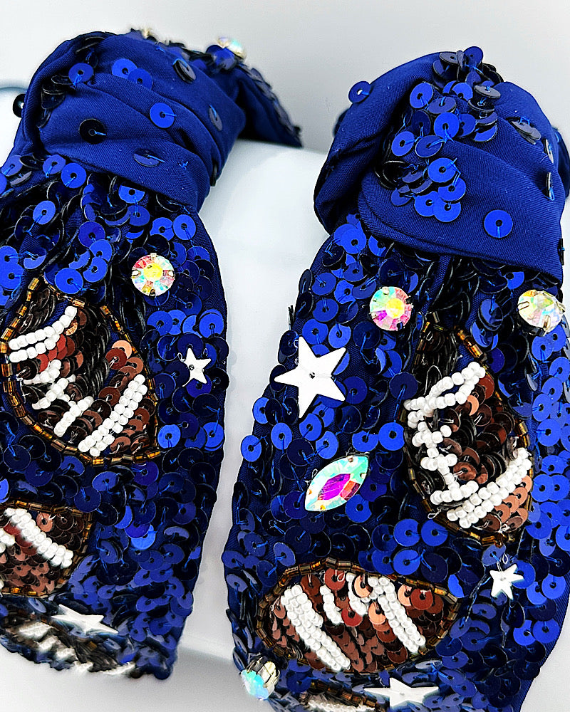 Navy Football Headband