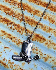 Silverton Boot Necklace