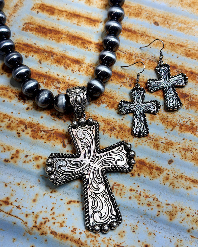 Jessie Cross Necklace Set
