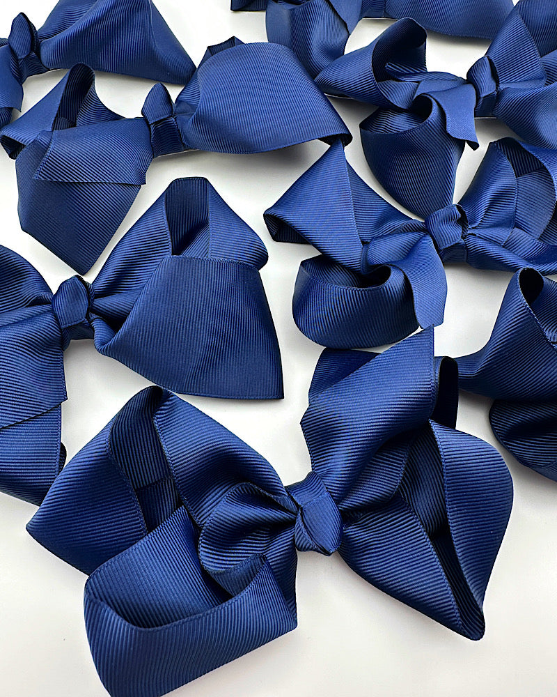 Navy 6" Hair Bow