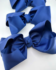 Navy Jumbo Hair Bow