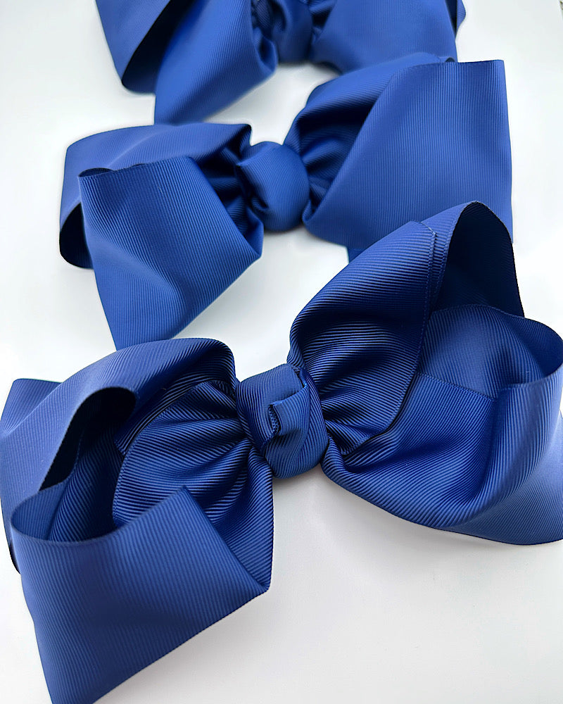 Navy Jumbo Hair Bow