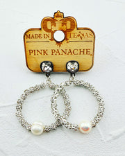 Pearlfection Clear Earrings