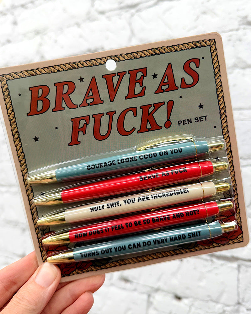 Brave As Fuck! Pen Set