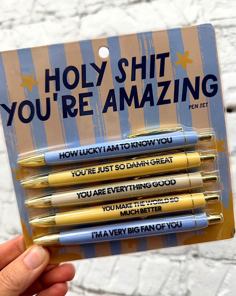 Holy Shit You're Amazing Pen Set