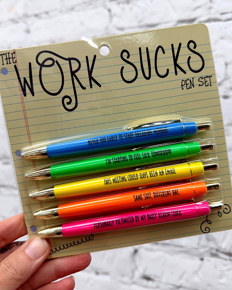 Work Sucks Pen Set