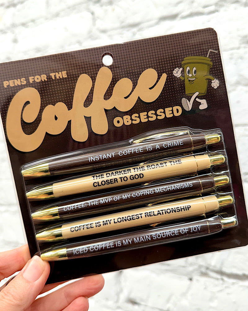 Coffee Obsessed Pen Set