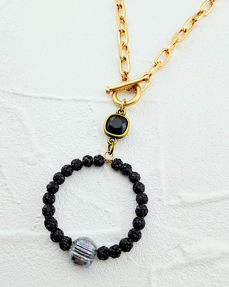 Pearlfection Black Necklace