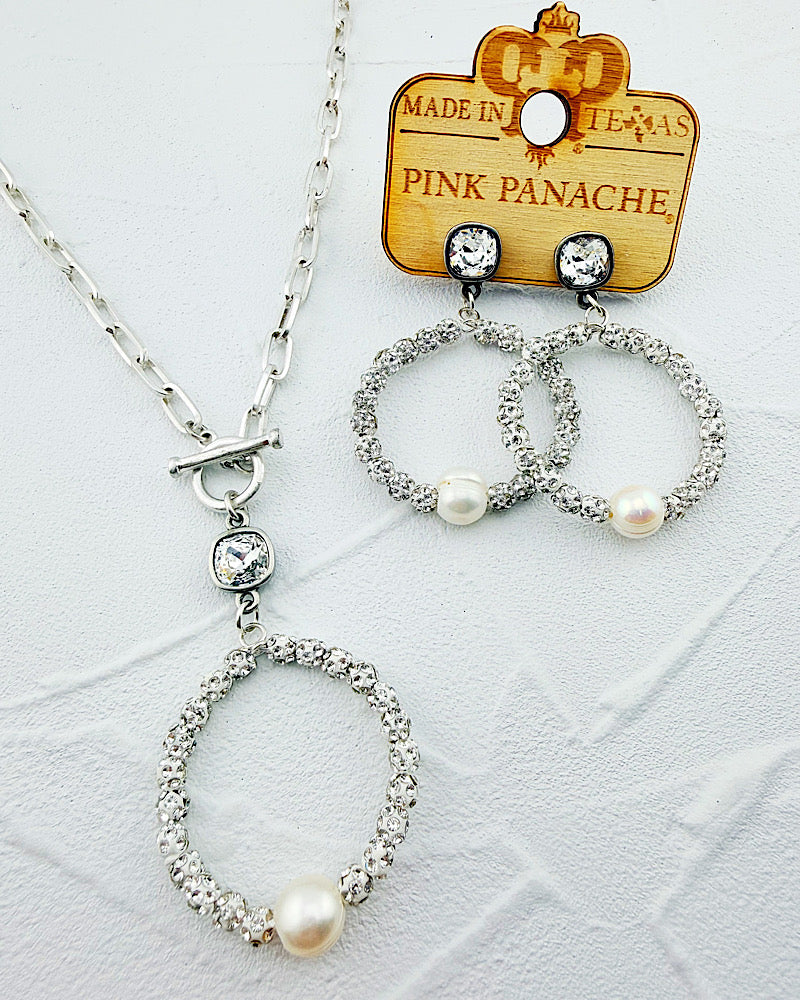 Pearlfection Clear Earrings