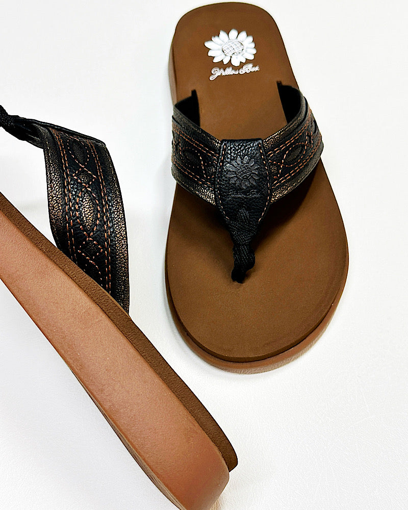 Galya Black Sandals