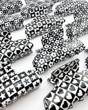 Retro Checkered Hair Clip