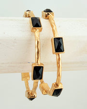 Onyx Society 2pc Bangle Set