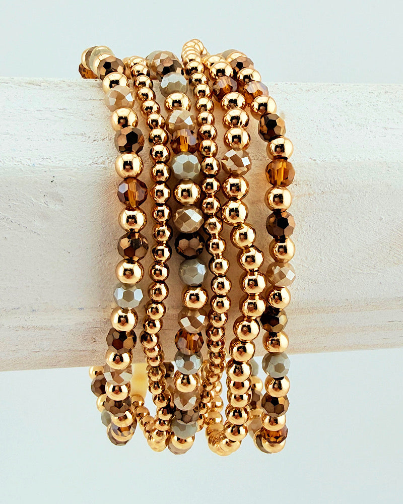 Champagne Skies Bracelet Stack