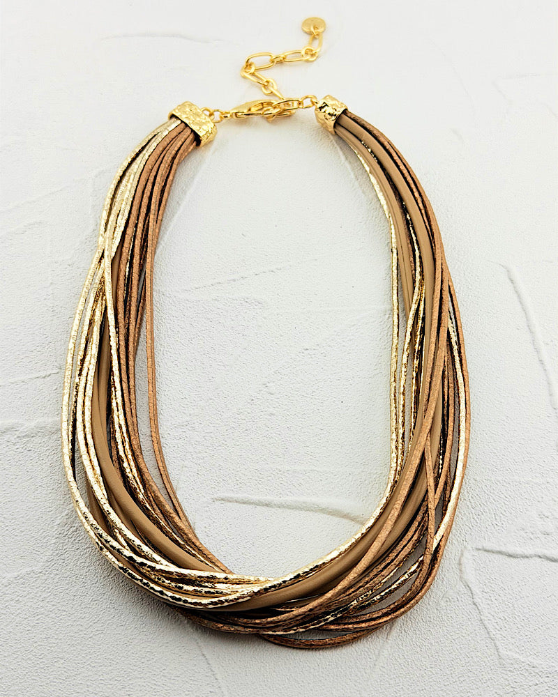 Starlit Leather Necklace