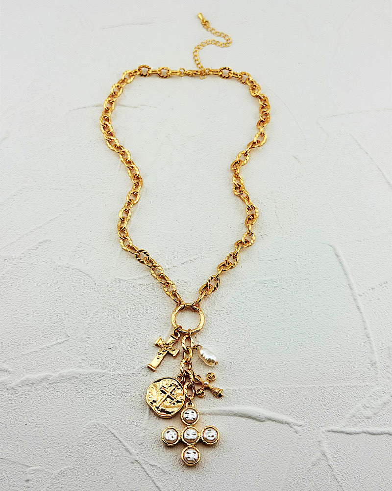 Pearl Perfection Cross Necklace