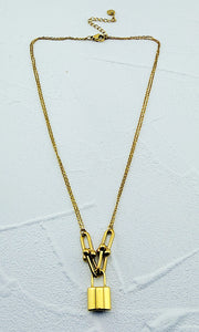 Lock Pendant Necklace