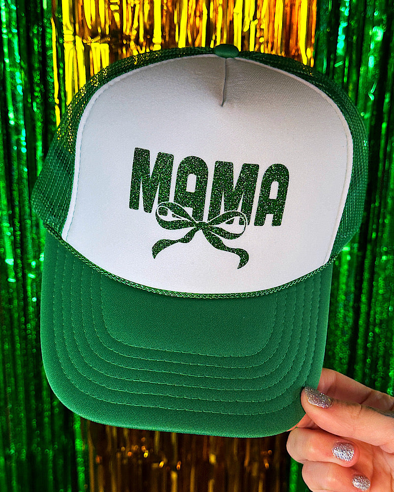 MAMA Glitter Trucker Hat