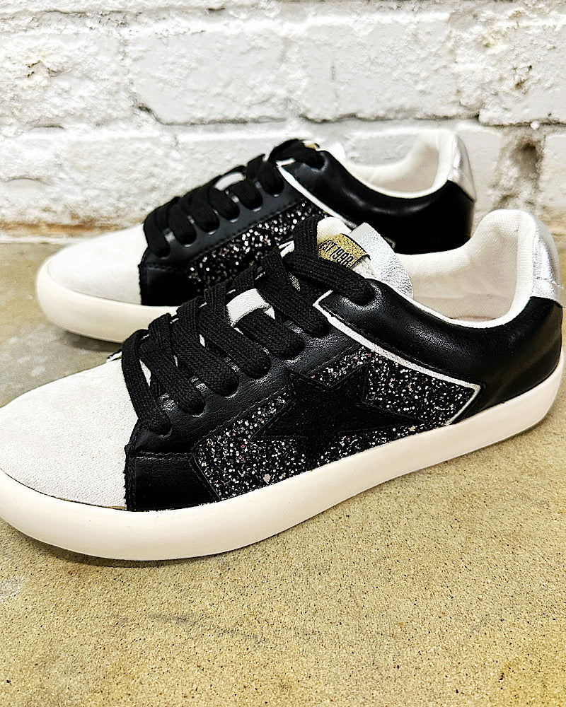 Chapman Black Glitter Sneaker