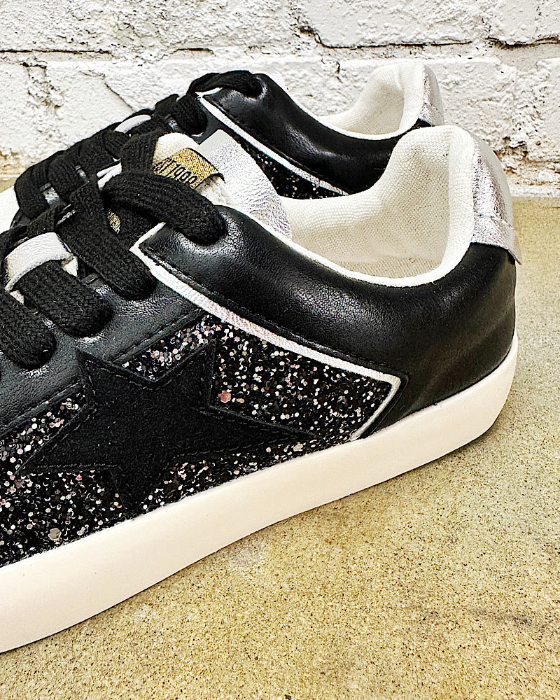 Chapman Black Glitter Sneaker